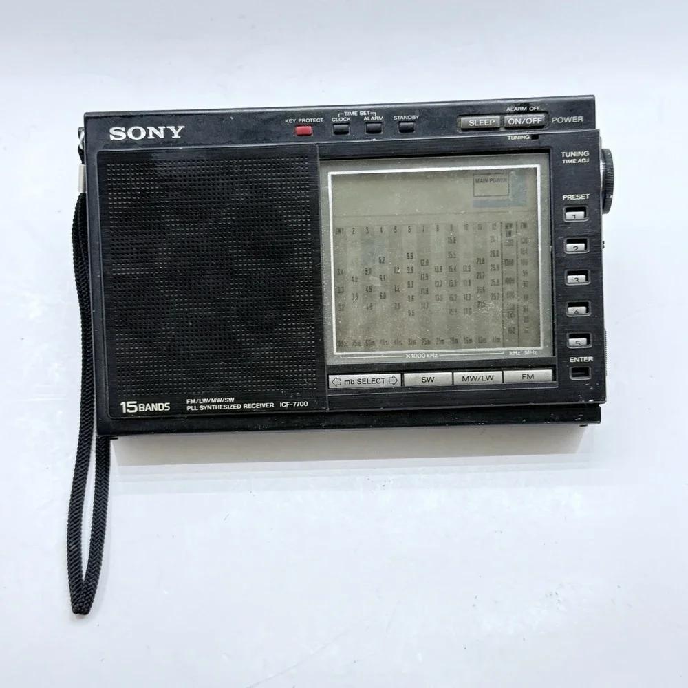 Sony ICF-7700 World Band Shortwave Radio PLL Receiver 15 Band Working- Read